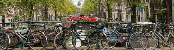 bici su un ponte